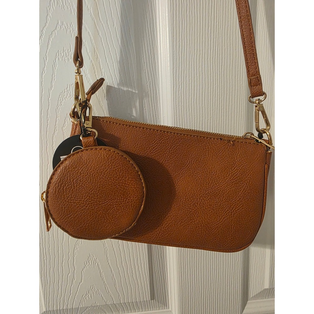 Deluxity Crossbody Bag Womens OS Brown New With Imperfections 3 Piece Set